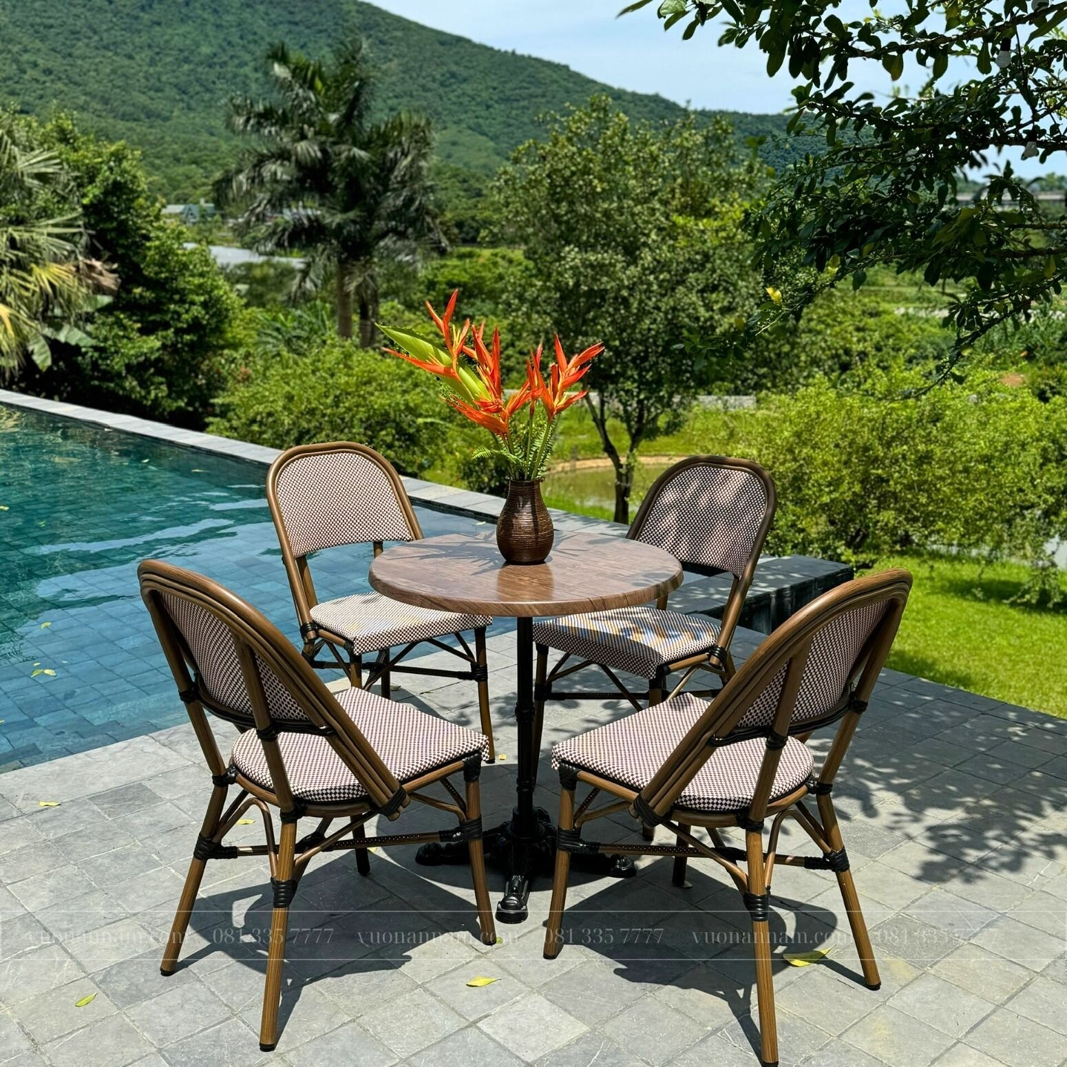 Bộ bàn ghế cafe ngoài trời BTL-GC15D - Ảnh 6