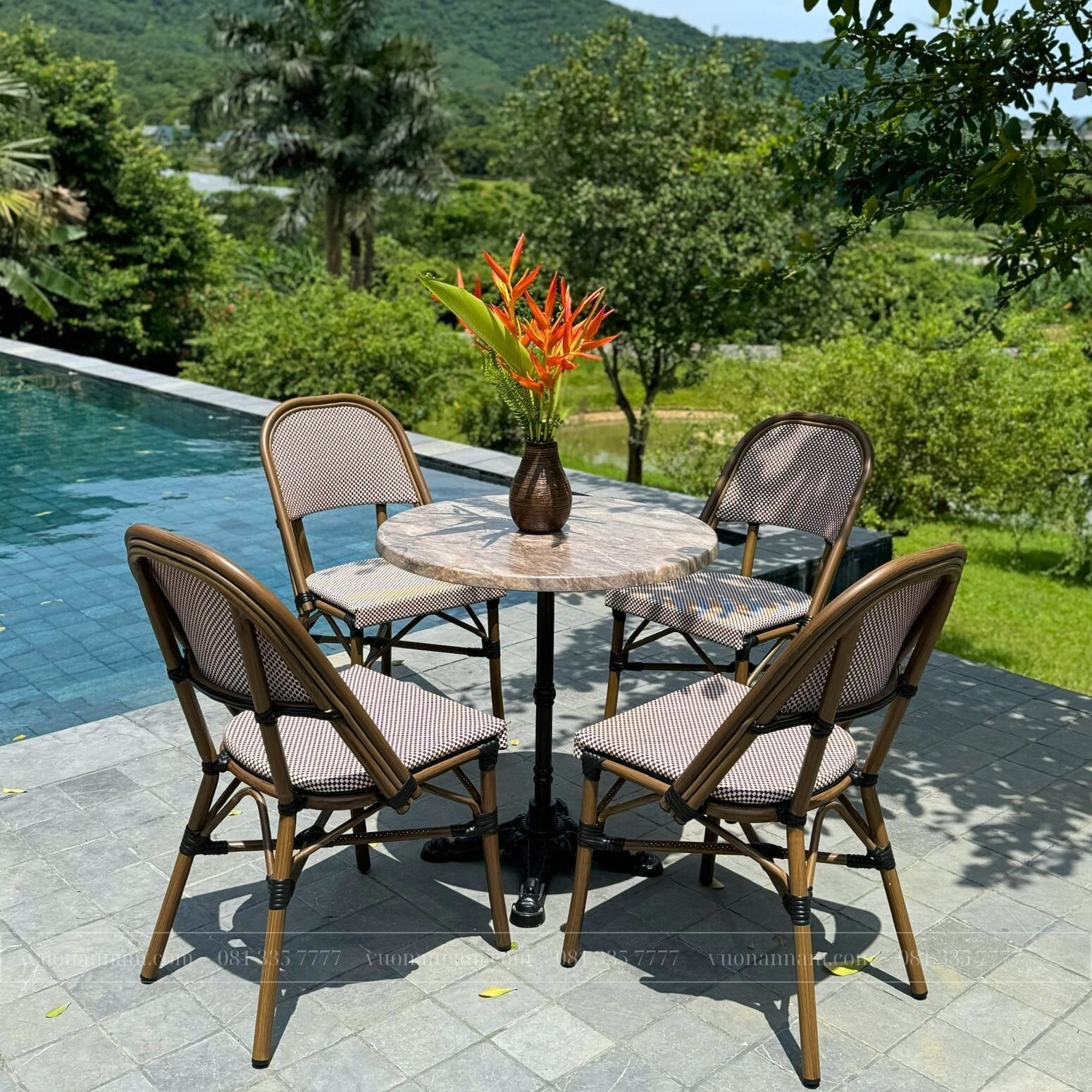 Bộ bàn ghế cafe ngoài trời BTL-GC15D - Ảnh 4