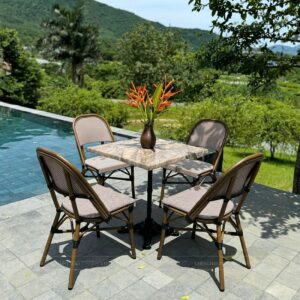 Bộ bàn ghế cafe ngoài trời BTL-GC15D