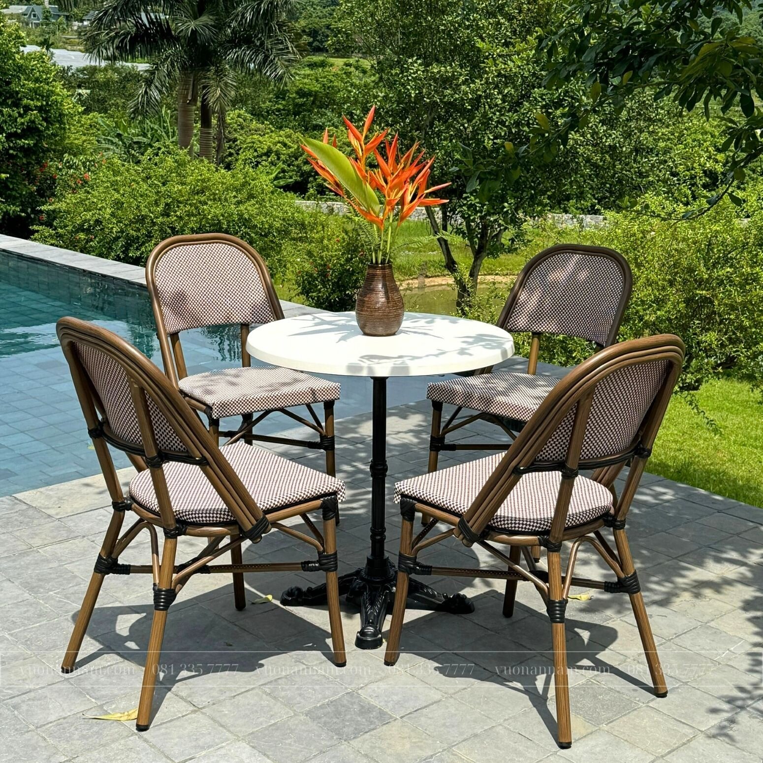 Bộ bàn ghế cafe ngoài trời BTL-GC15D - Ảnh 5