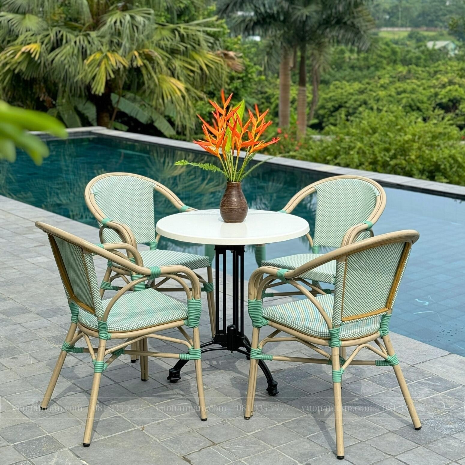 Bộ bàn ghế cafe ngoài trời BTL-GC16X - Ảnh 4