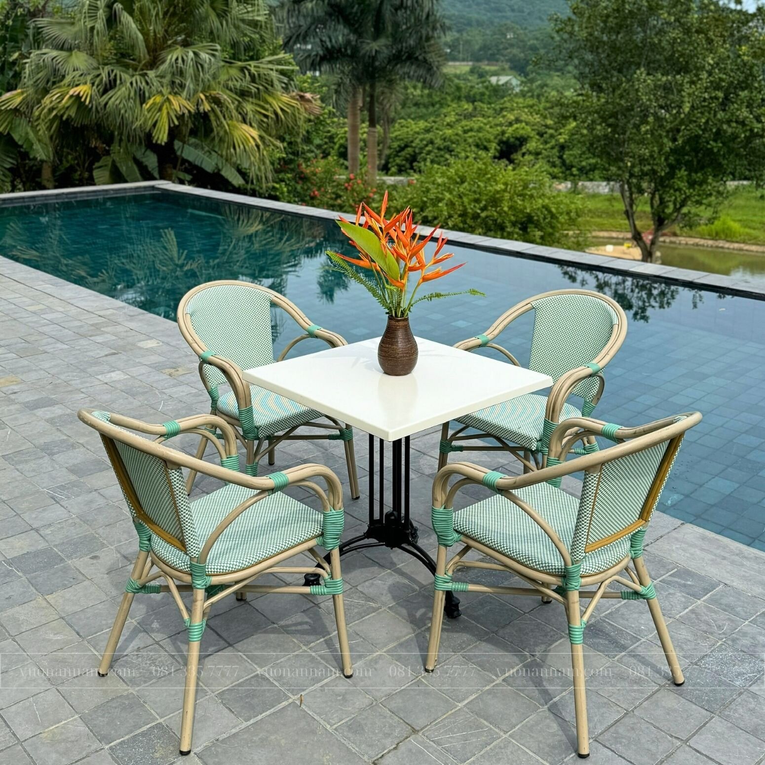 Bộ bàn ghế cafe ngoài trời BTL-GC16X - Ảnh 3