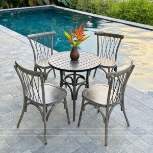 Bộ bàn ghế cafe ngoài trời Norwich CF-J01