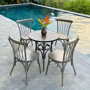 Bộ bàn ghế cafe ngoài trời Norwich CF-J01