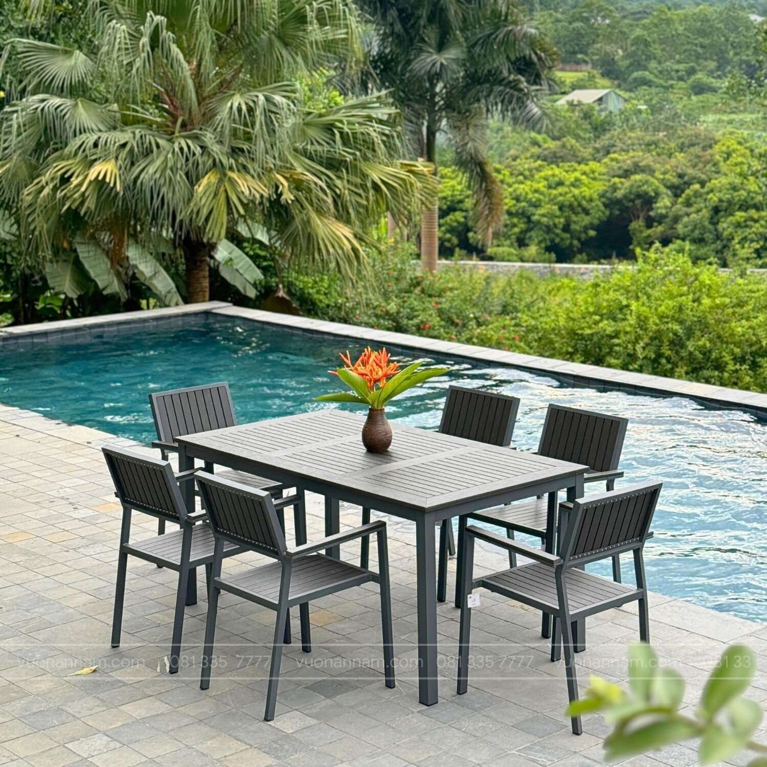 Bộ bàn ghế ngoài trời BC-CND