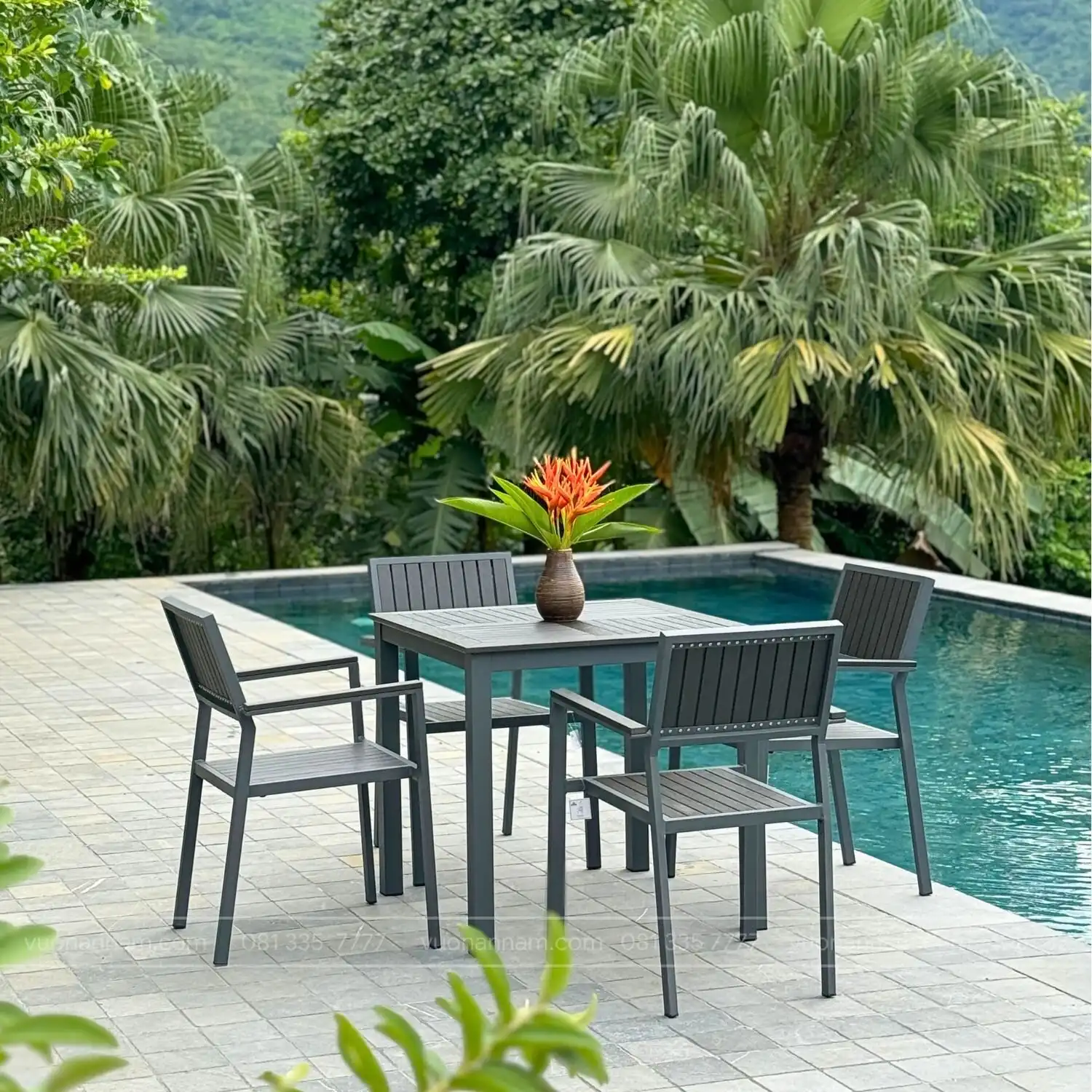 Bộ bàn ghế ngoài trời BC-VD - Ảnh 2