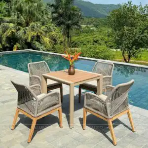 Bộ bàn ghế ngoài trời BR-02VC
