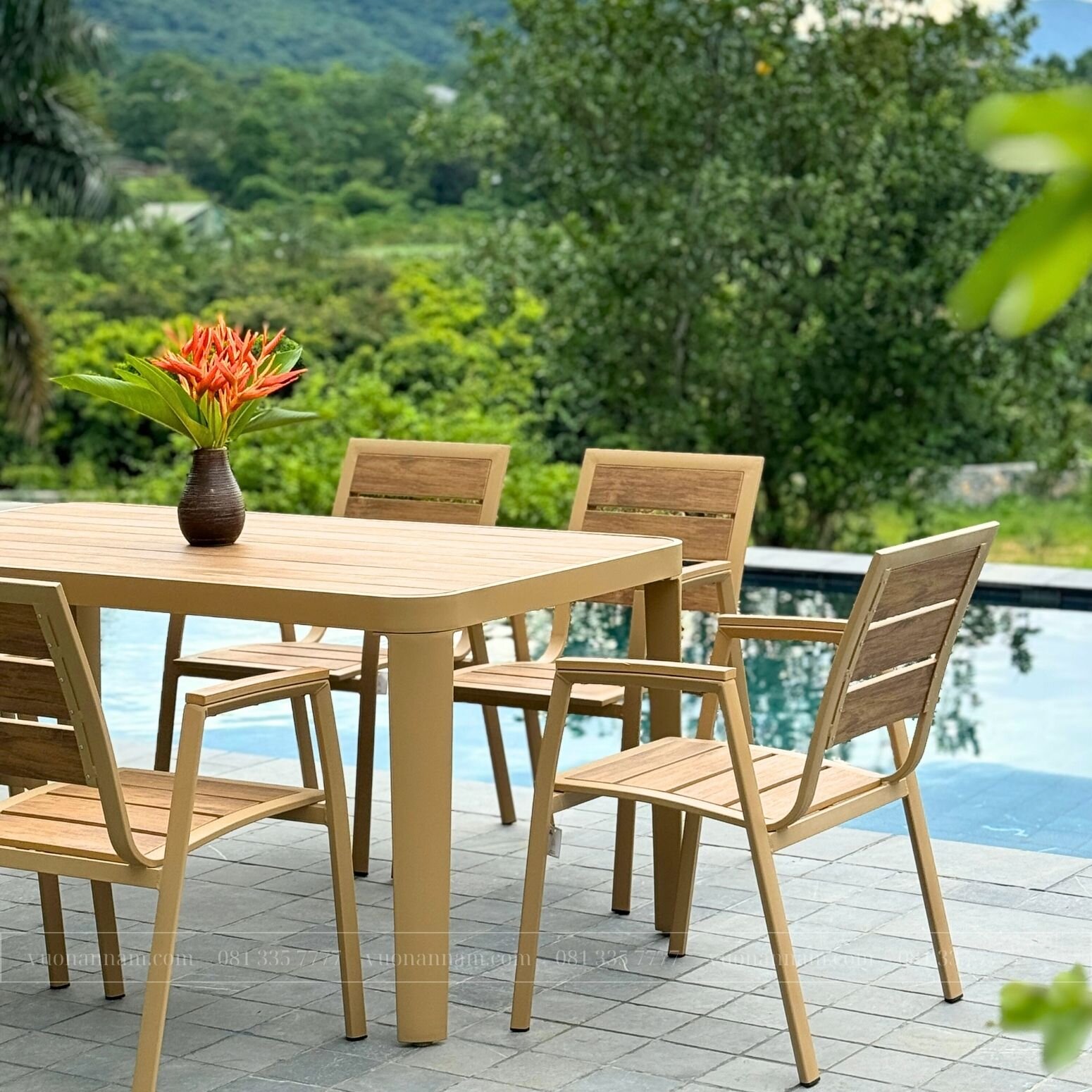 Bộ bàn ghế sân vườn BC-CNB - Ảnh 4