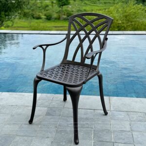 Alternative view of Bộ bàn ghế sân vườn BG-19C màu cát bàn D100cm