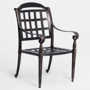 Alternative view of Bộ bàn ghế sân vườn BG-08N màu nâu bàn D120cm