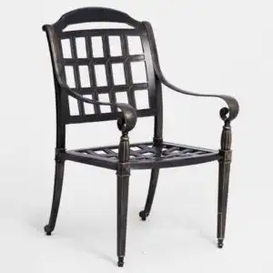 Alternative view of Bộ bàn ghế sân vườn BG-08N màu nâu bàn D120cm