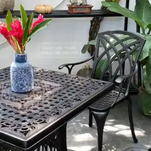 Bàn ghế nhôm đúc chất lượng cao