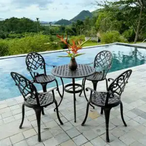 Bộ nhôm đúc 4 ghế nổi bật và khác biệt