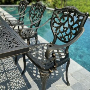 Alternative view of Bộ bàn ghế sân vườn màu nâu 8 ghế BG22-2.0CNN