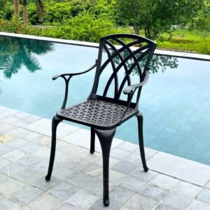 Alternative view of Bộ bàn ghế sân vườn màu nâu 6 ghế BG19-D120N