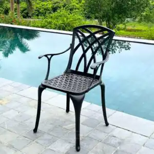 Alternative view of Bộ bàn ghế sân vườn màu nâu 6 ghế BG19-D120N