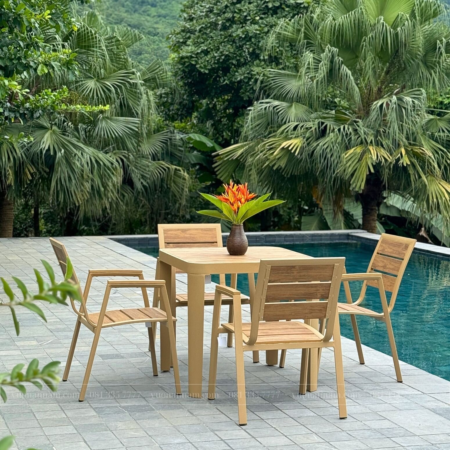 Bộ bàn ghế ngoài trời BC-VB - Ảnh 4