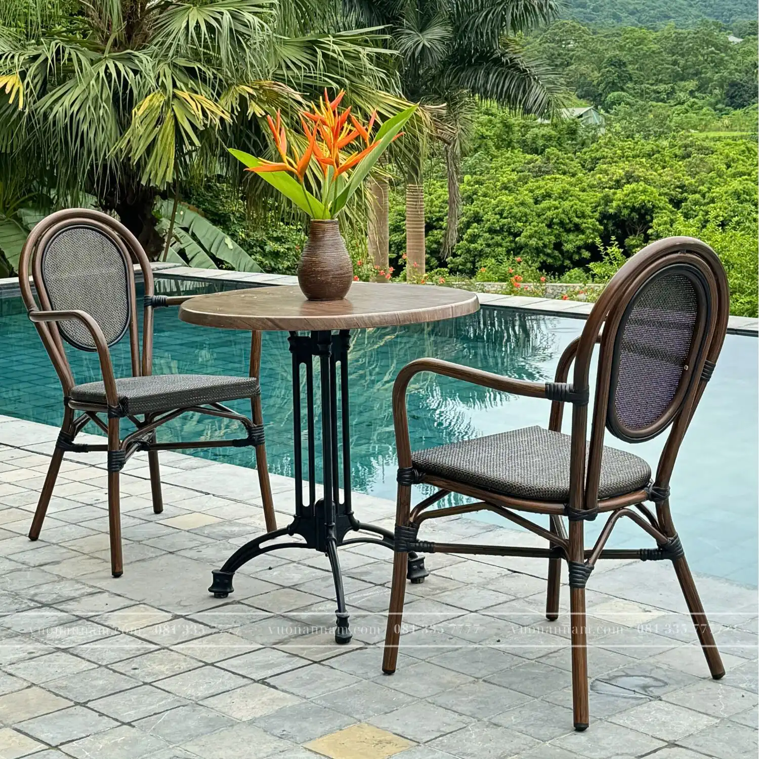 Ghế cafe ngoài trời Amalfi GTL-GC03BL - Ảnh 3