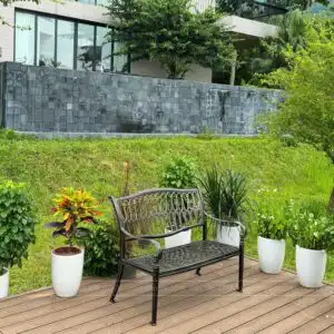 Alternative view of Ghế công viên nhôm đúc GCV-05N