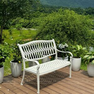 Alternative view of Ghế công viên nhôm đúc GCV-05T