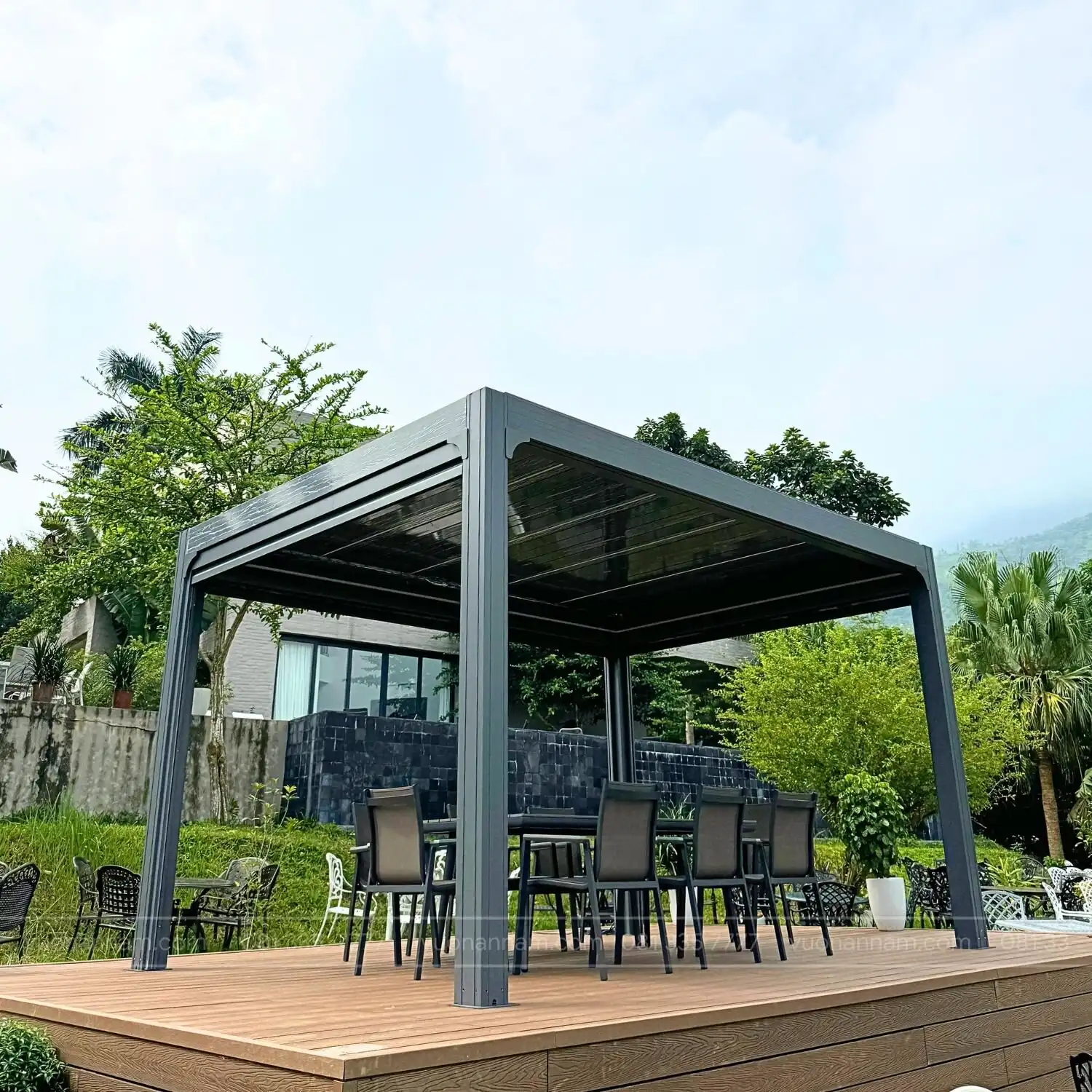 Pergola Aluminum sân vườn PGL-01 - Ảnh 4