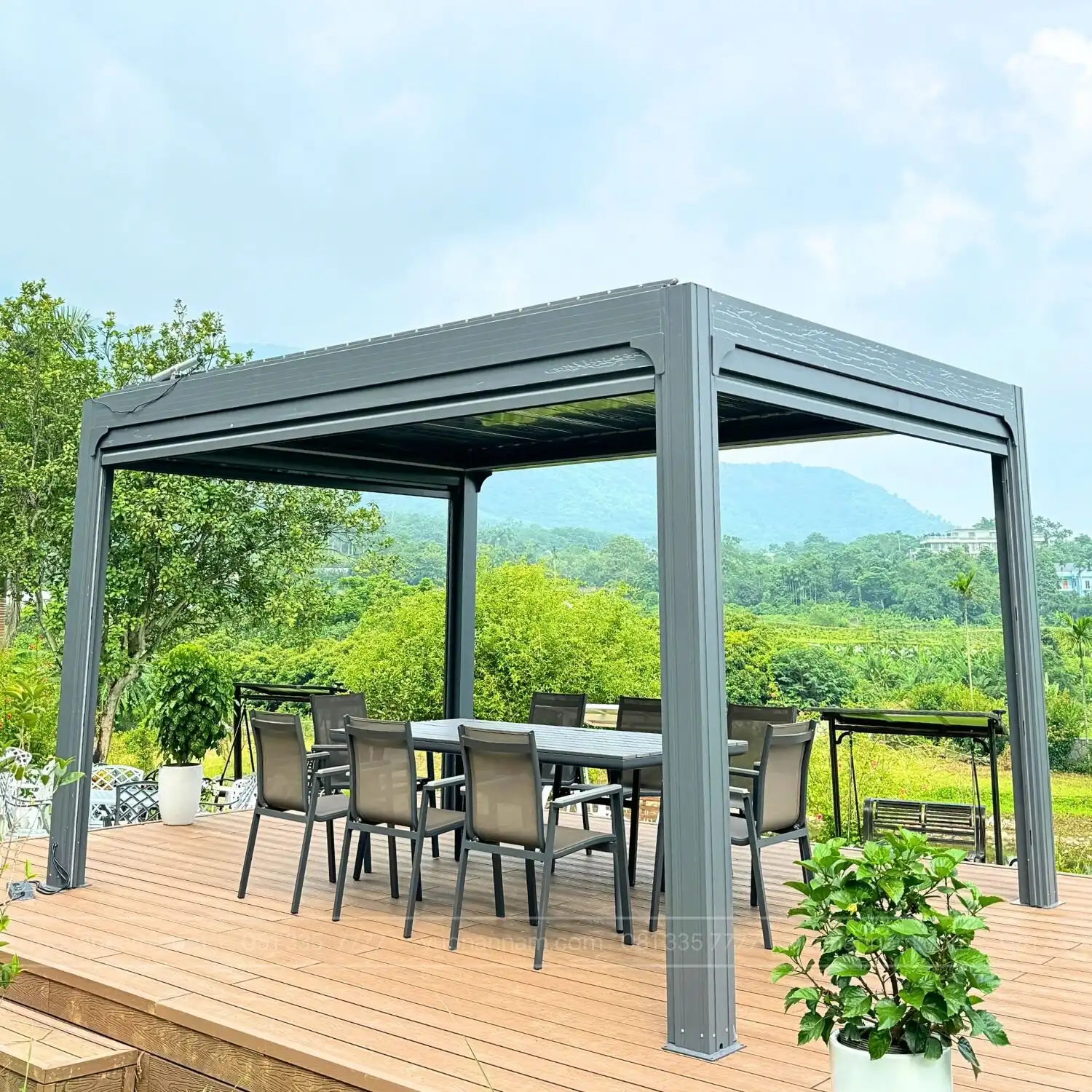 Pergola Aluminum sân vườn PGL-01 - Ảnh 5