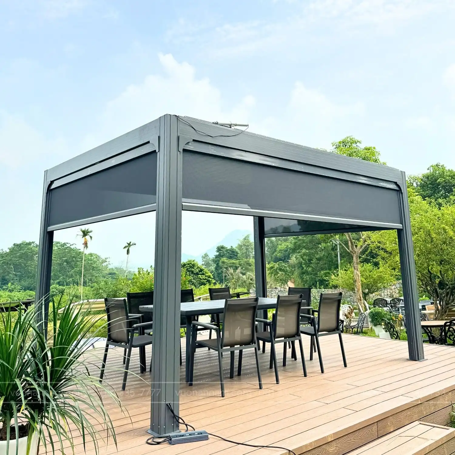 Pergola Aluminum sân vườn PGL-01 - Ảnh 2