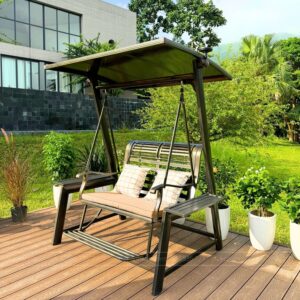 Alternative view of Xích đu nhôm đúc ngoài trời XD-2CGN