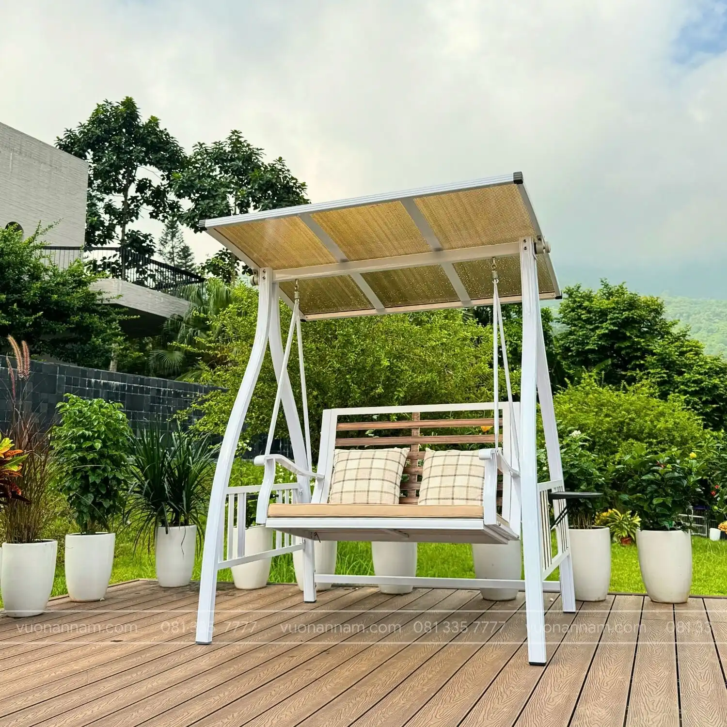 Xích đu sắt ngoài trời XD-2CGT - Ảnh 3