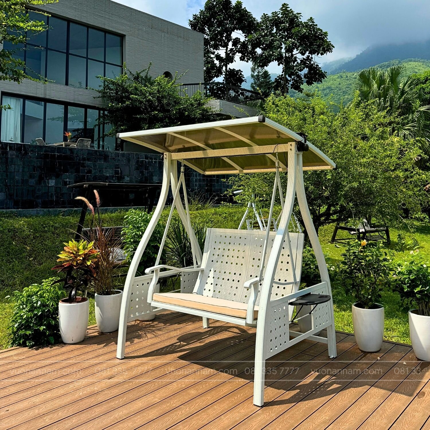 Xích đu sắt ngoài trời XD-3AT - Ảnh 3