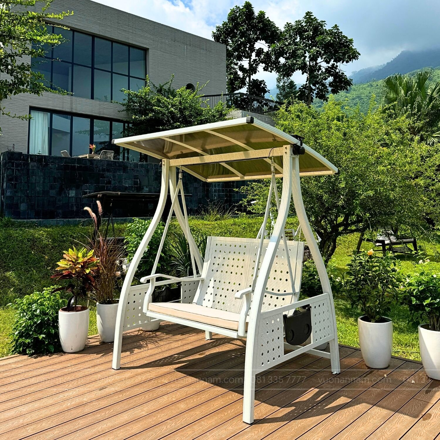 Xích đu sắt ngoài trời XD-3AT