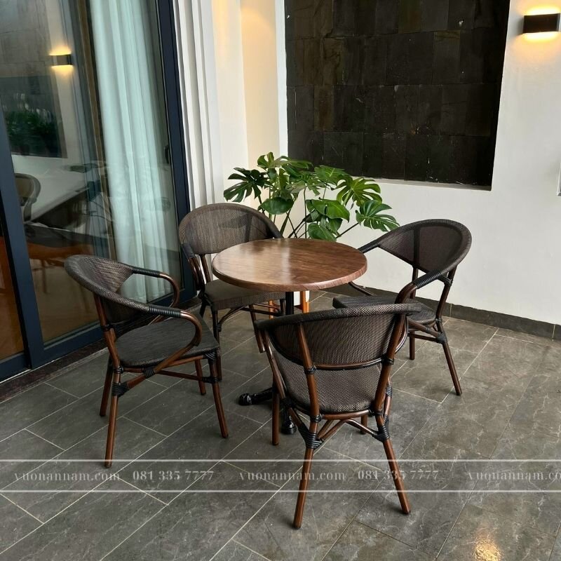 Bàn ghế cafe ngoài trời Starbuck BTL-GC01N - Ảnh 2