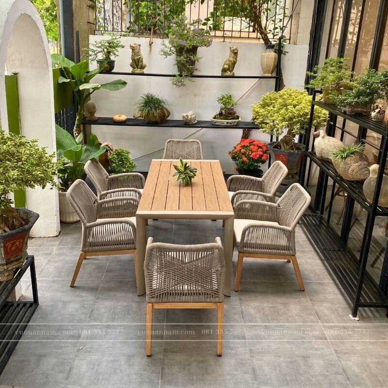 Bộ bàn ghế ngoài trời BR-02CN