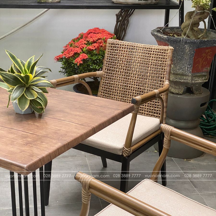 Bộ bàn ghế cafe ngoài trời BGM-01N - Ảnh 5