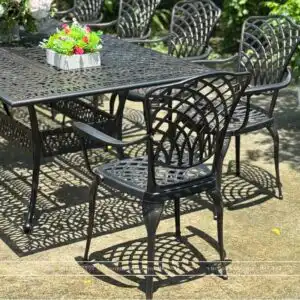 Alternative view of Bộ bàn ghế sân vườn BG15-2.5CNN màu nâu 10 ghế