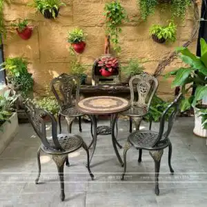 Bộ nhôm đúc 4 ghế có tính thẩm mỹ cao