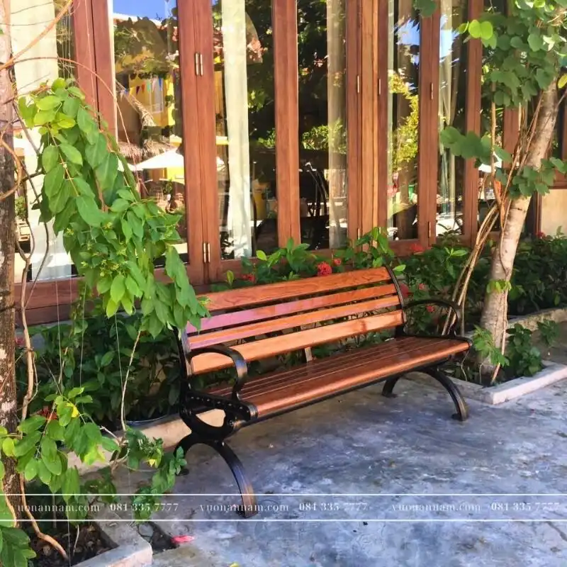 Ghế công viên giả gỗ GCV-02 - Ảnh 3