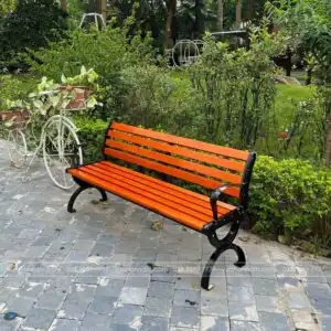 Ghế công viên nan gỗ thông Chile GCV-01