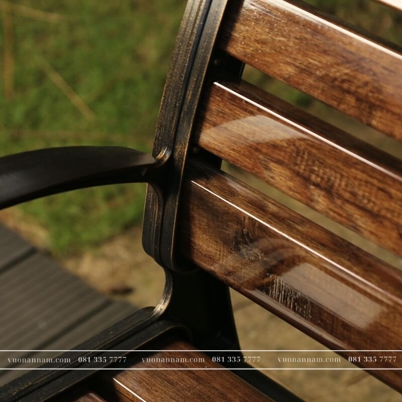 Ghế công viên nan nhựa HDPE GCV-03 - Ảnh 2