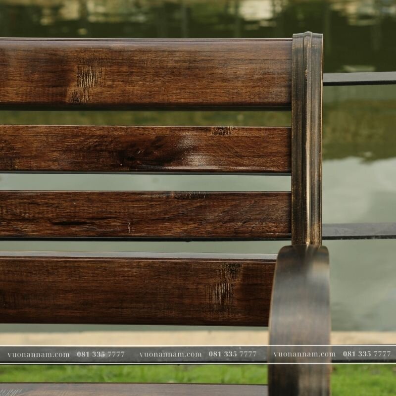 Ghế công viên nan nhựa HDPE GCV-03 - Ảnh 3