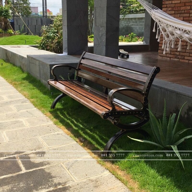 Ghế công viên nan nhựa HDPE GCV-03 - Ảnh 4