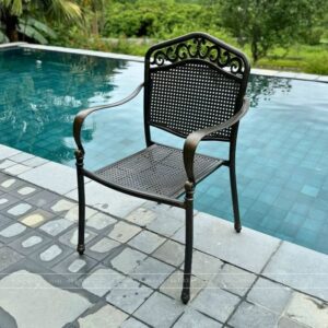 Alternative view of Bộ bàn ghế sân vườn màu nâu 6 ghế BG-05TN