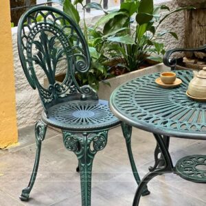 Alternative view of Bộ bàn ghế công viên nhôm đúc CV-09X