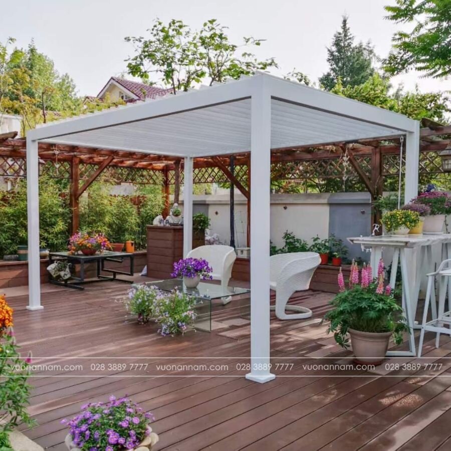 Pergola Aluminum sân vườn PGL-01 - Ảnh 7