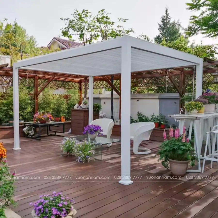 Pergola Aluminum sân vườn PGL-01 - Ảnh 7