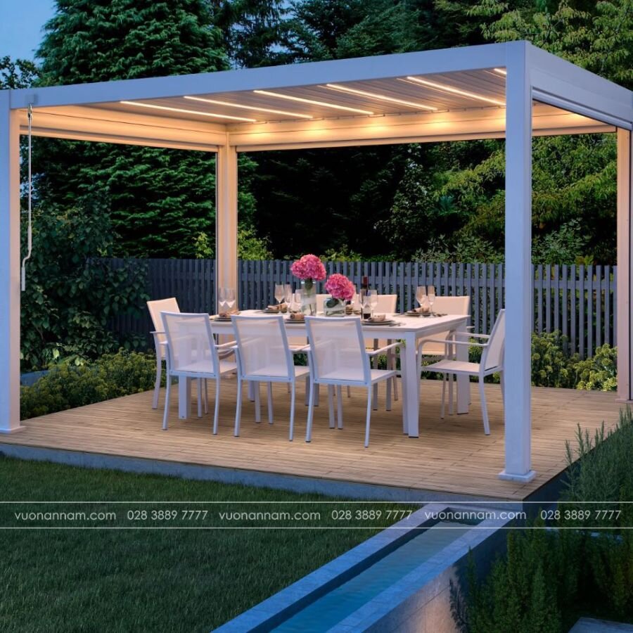 Pergola Aluminum sân vườn PGL-01 - Ảnh 3