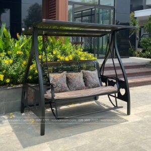 Xích đu nhôm đúc 3 chỗ XD-3CG