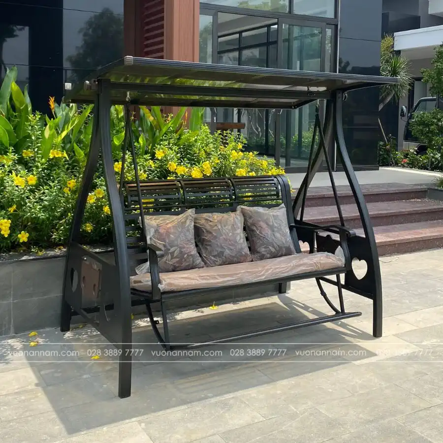 Xích đu nhôm đúc 3 chỗ XD-3CG