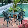 Bộ bàn ghế sân vườn BG-028 bàn tròn D65cm