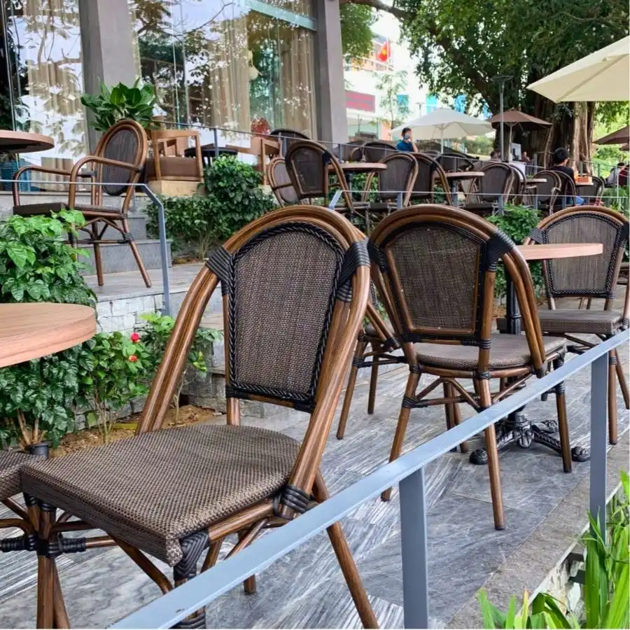 Bàn ghế cafe chất liệu Nhôm đúc cao cấp, bền đẹp